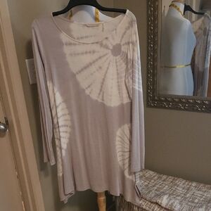 Soft Surroundings Lavender Tie-Dye Tunic